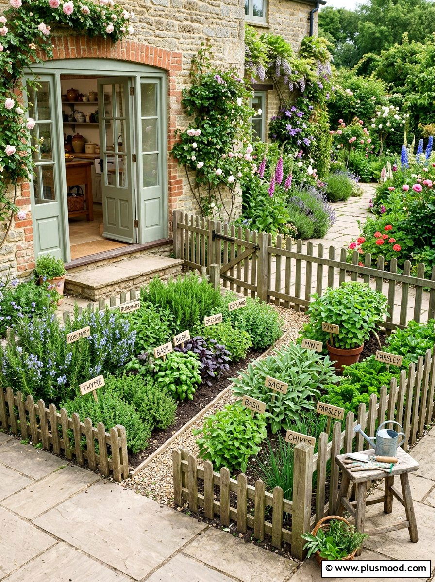 Compact Kitchen Garden - 25 small backyard ideas with herb garden