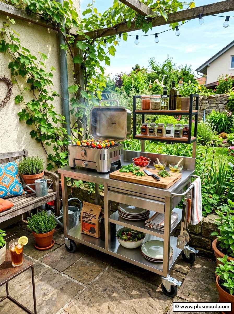 Compact Outdoor Kitchenette - 25 summer compact outdoor living ideas