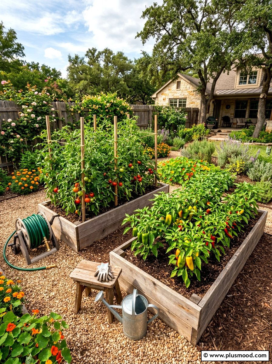 Compact Vegetable Patch - 25 small backyard ideas for beginners
