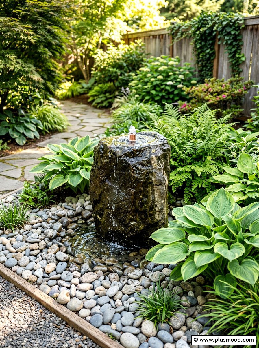 Compact Water Feature - 25 small backyard ideas for relaxing