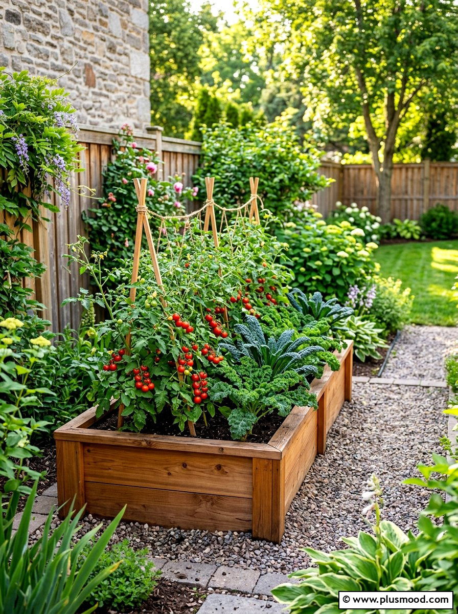 Compact raised bed - 25 summer garden ideas for small spaces