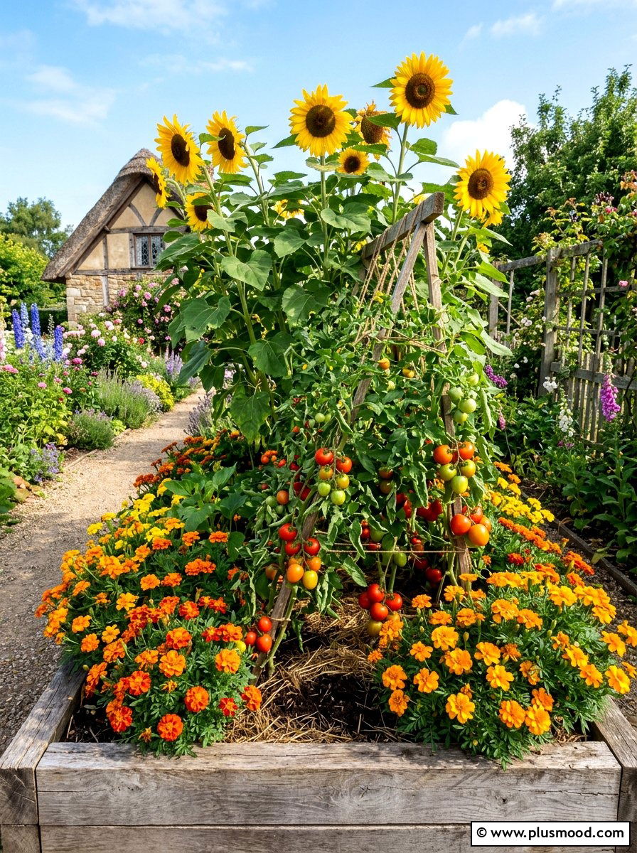 Companion Planting Garden Bed - 25 summer kitchen garden ideas