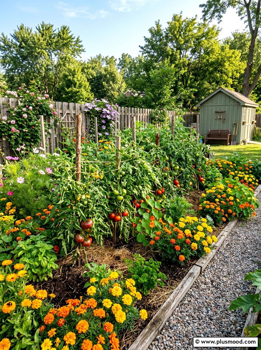 Companion Planting Garden - 25 summer edible garden ideas