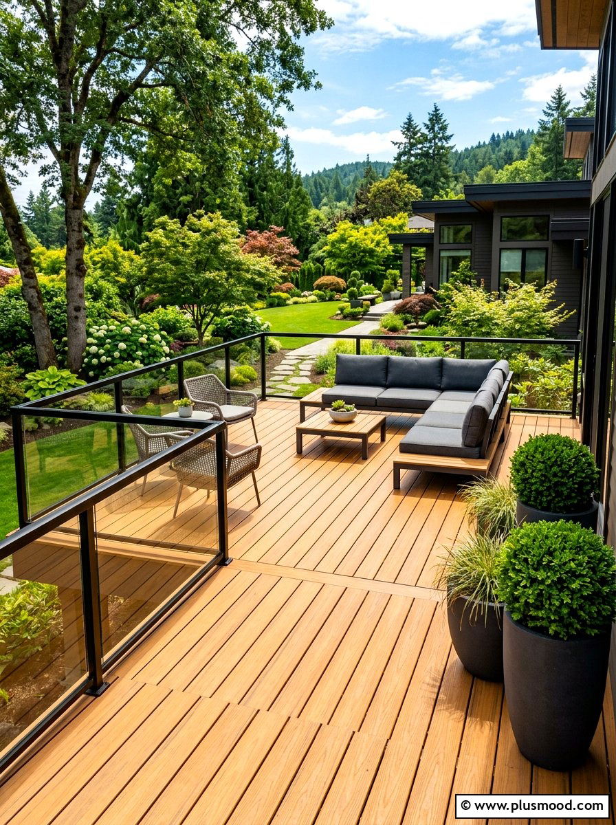 Composite Deck Floor - 25 summer backyard makeover ideas