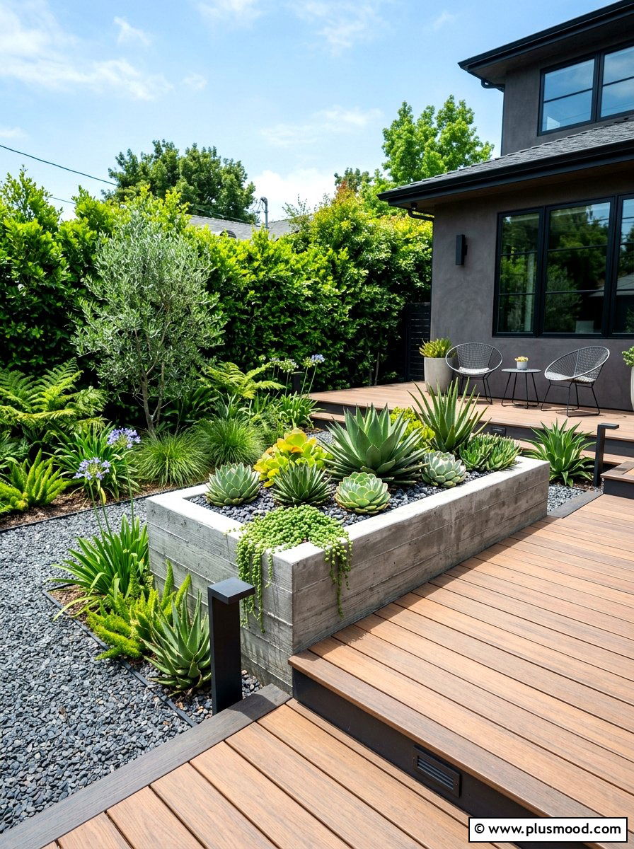 Concrete Garden Basin - 25 summer fountain ideas for backyard