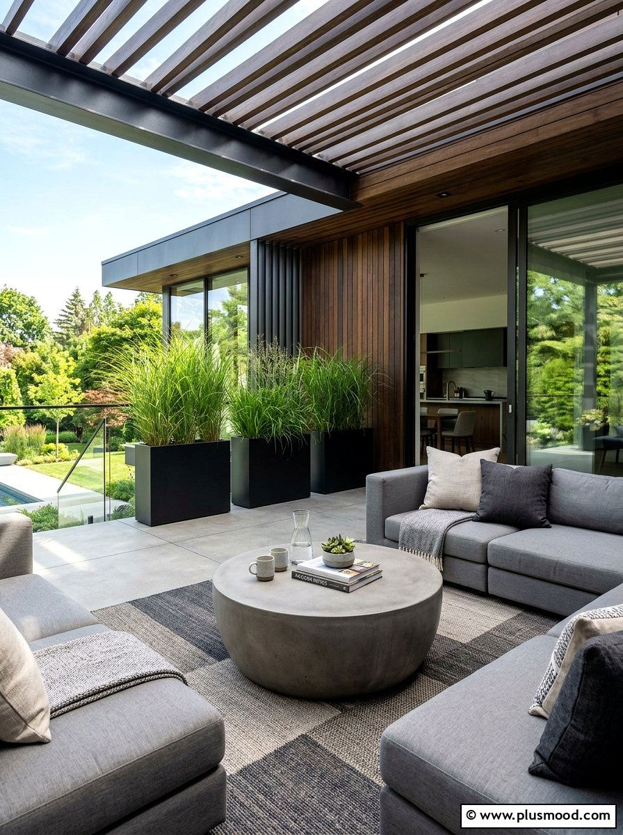 Concrete Outdoor Coffee Table - 25 summer patio furniture ideas