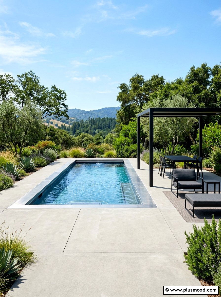 Concrete Patio For Endless Pool - 25 pool landscaping ideas for endless pools