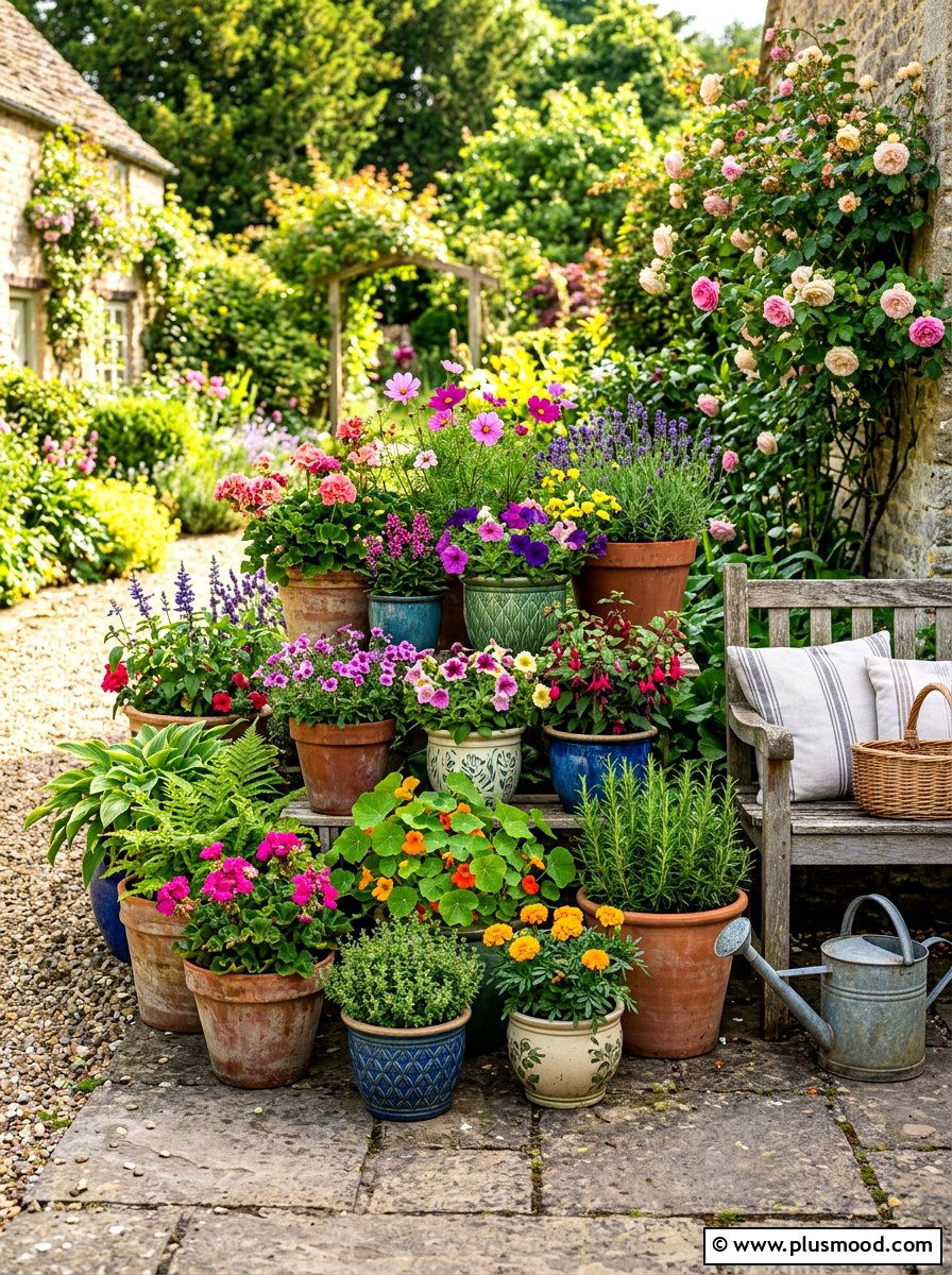 Container Garden - 25 summer backyard ideas for renters