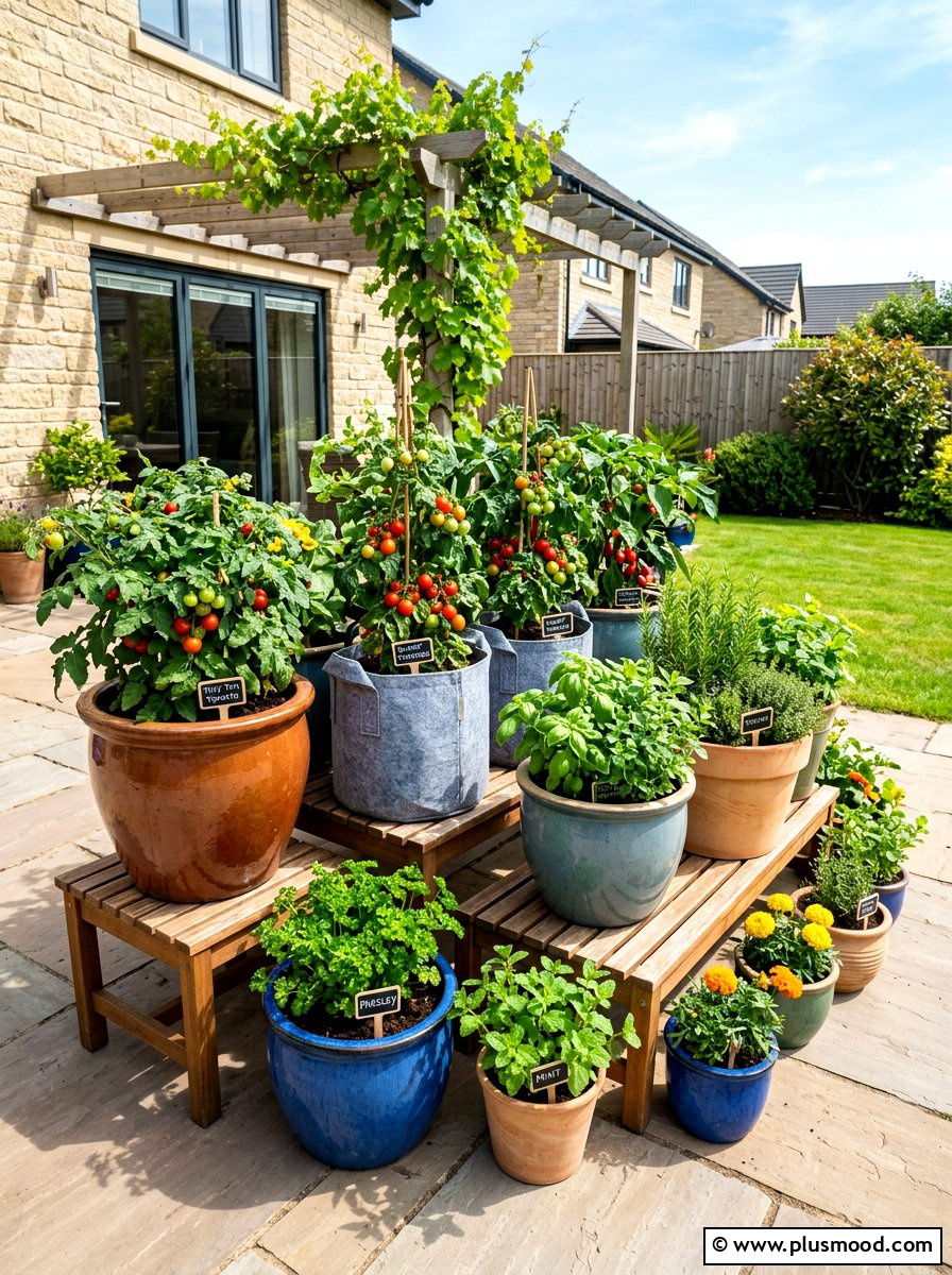 Container Vegetable Garden - 25 summer vegetable garden ideas