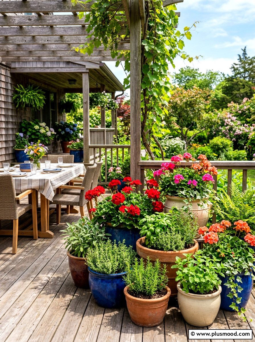 Container garden - 25 summer low maintenance landscaping ideas