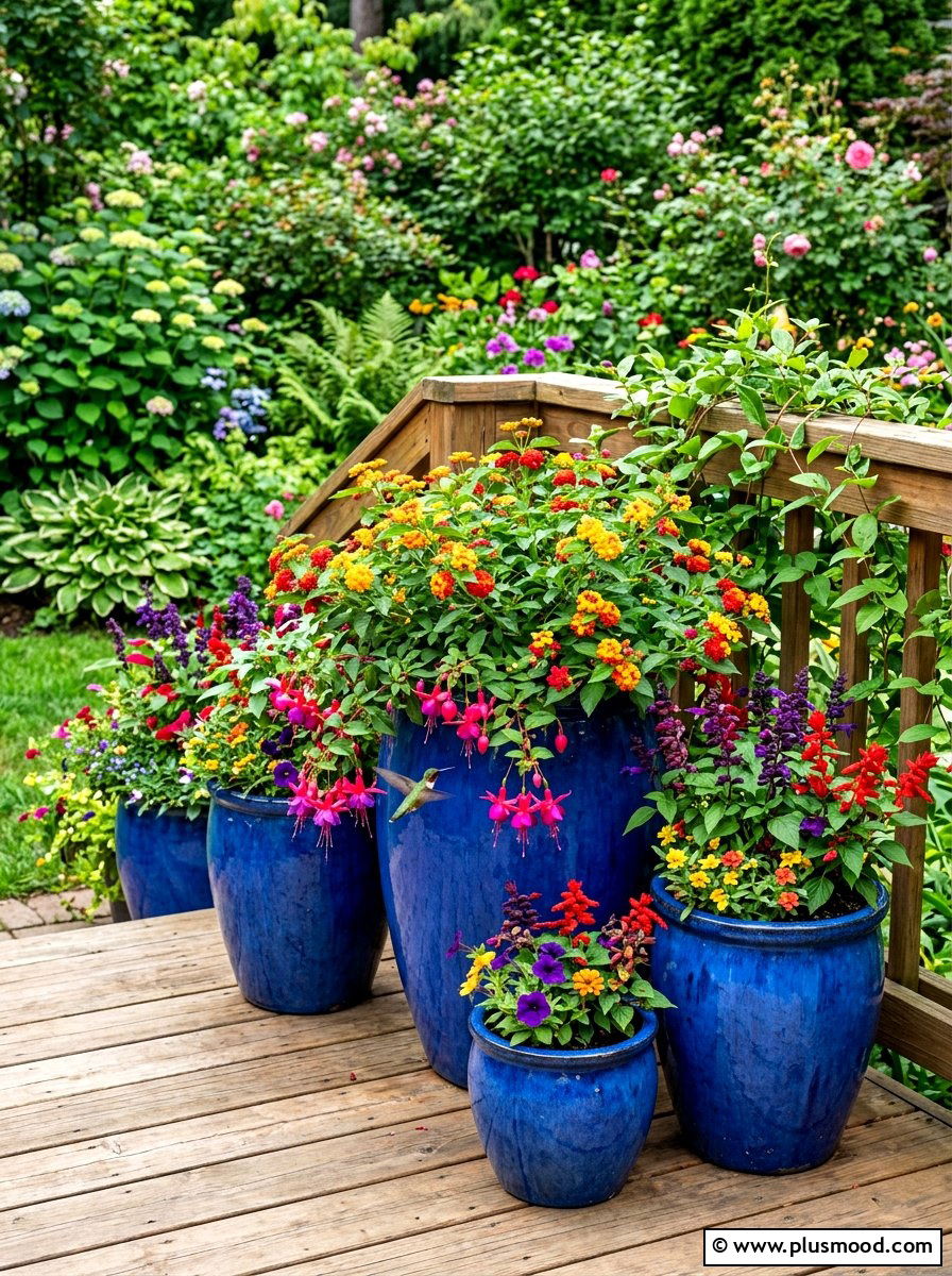 Container hummingbird garden - 25 summer hummingbird garden ideas