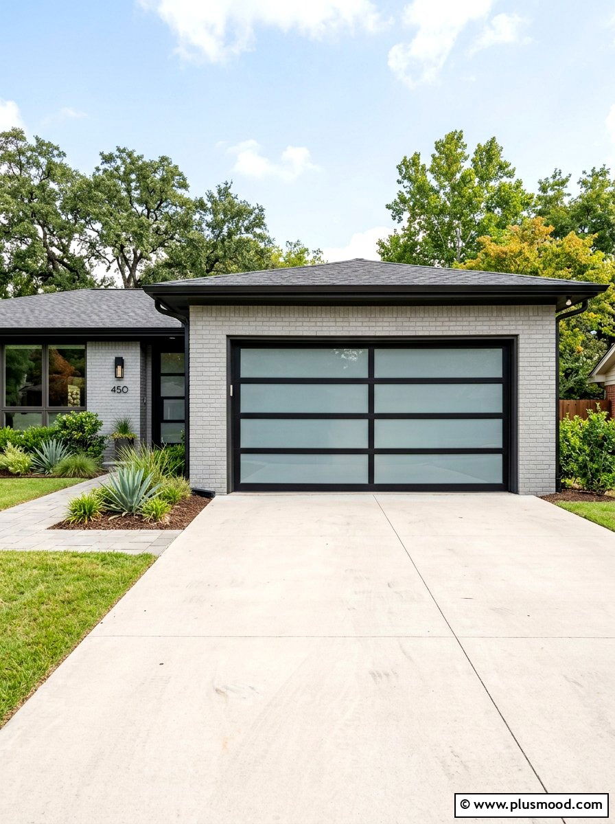 Contemporary Garage Door - 25 summer ranch house curb appeal ideas