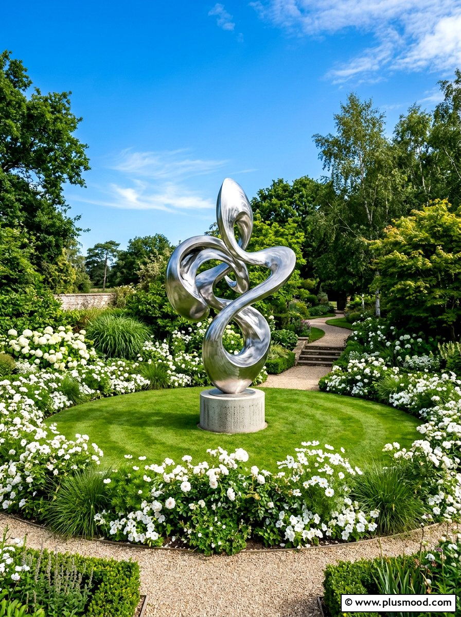 Contemporary Garden Sculpture - 25 summer modern garden ideas