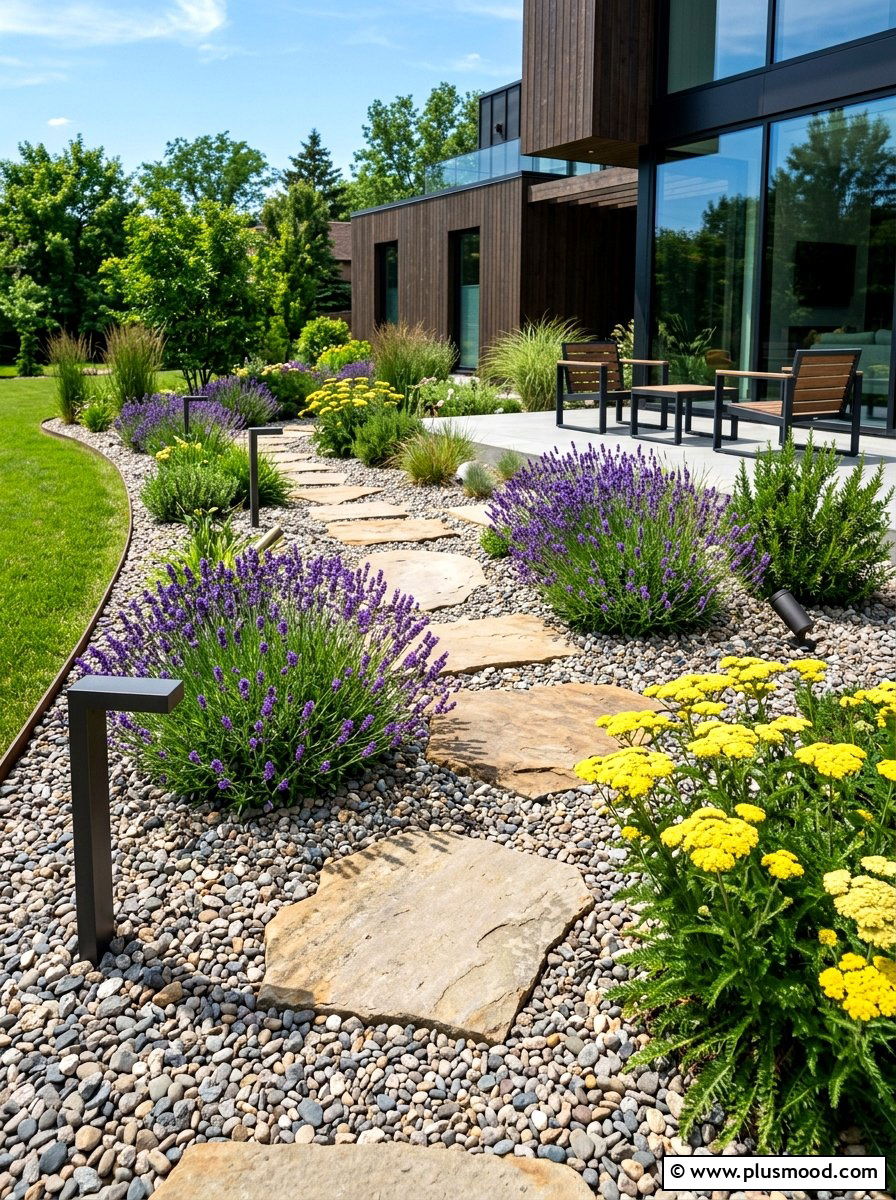 Contemporary Gravel Garden - 25 summer garden layout ideas