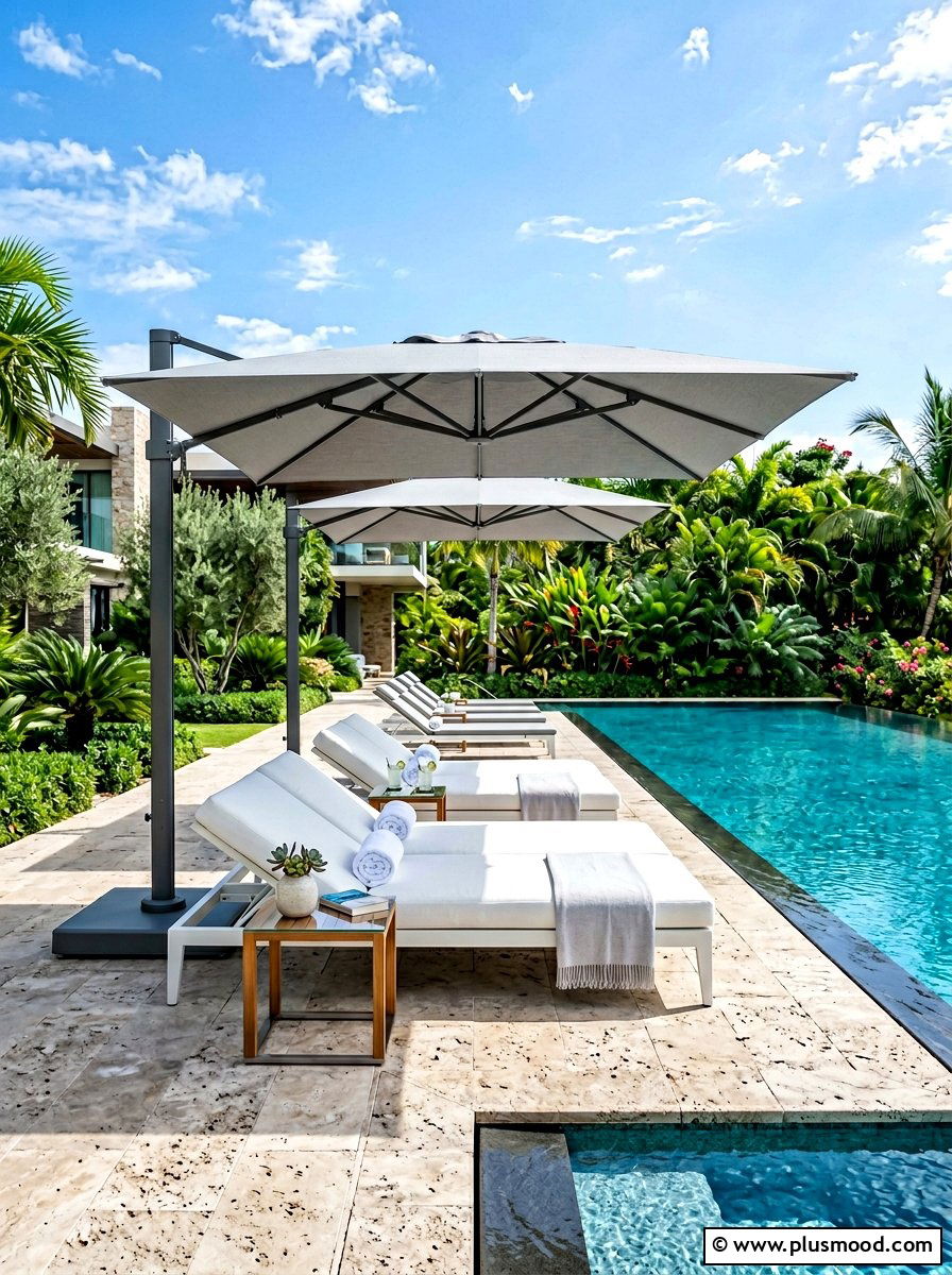 Contemporary Pool Furniture - 25 summer modern pool backyard ideas
