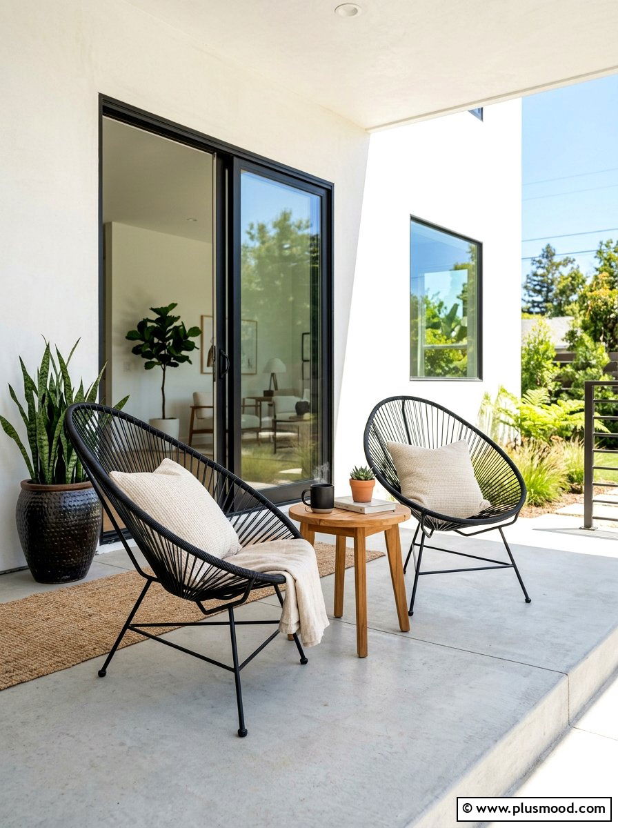 Contemporary Porch Furniture - 25 summer modern curb appeal ideas