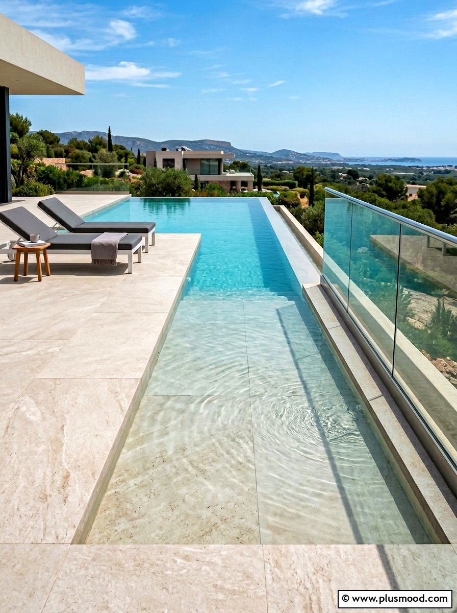 Contemporary Zero Entry Pad - 25 summer splash pad backyard ideas