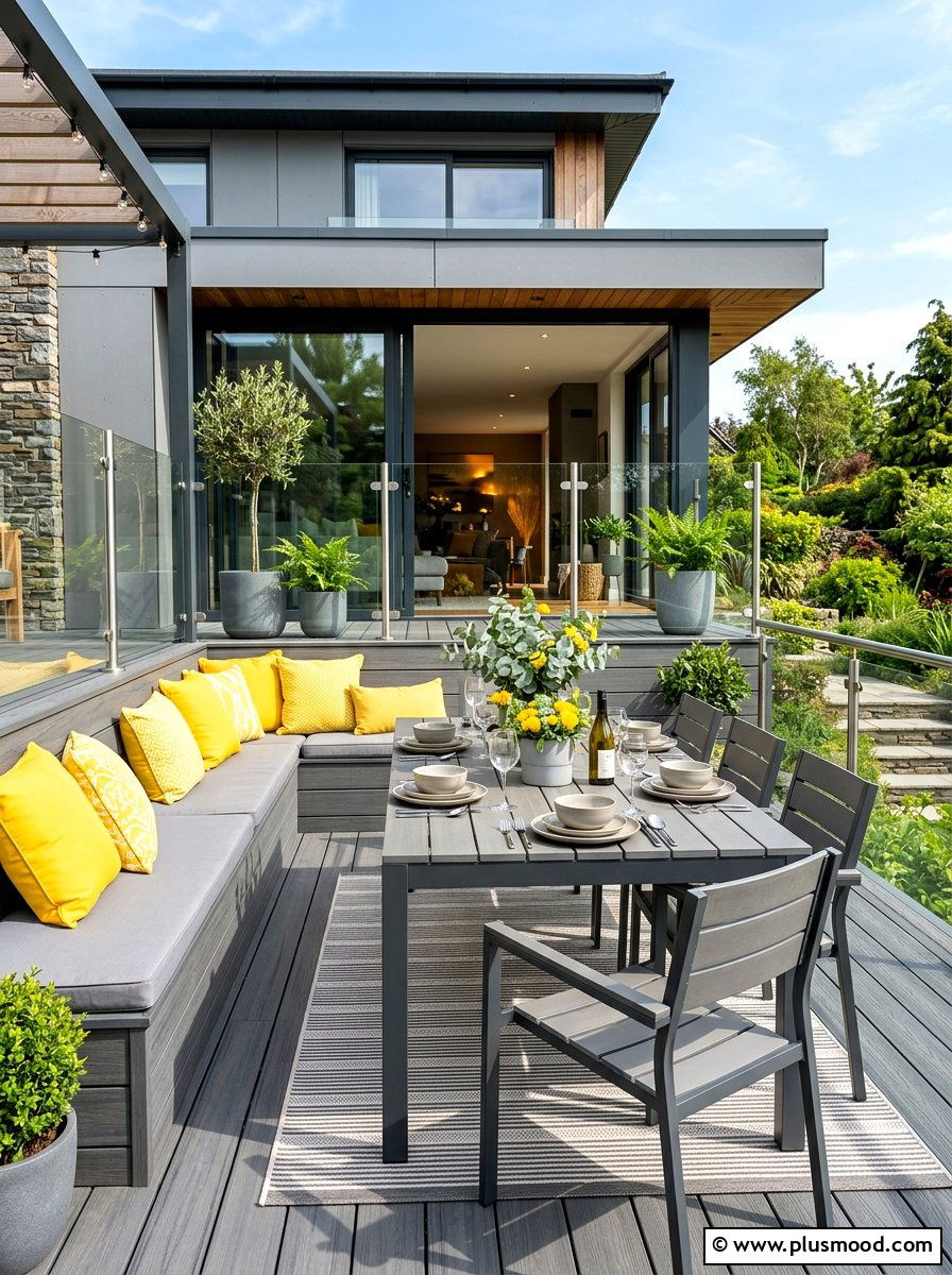 Contemporary deck dining - 25 summer patio dining ideas