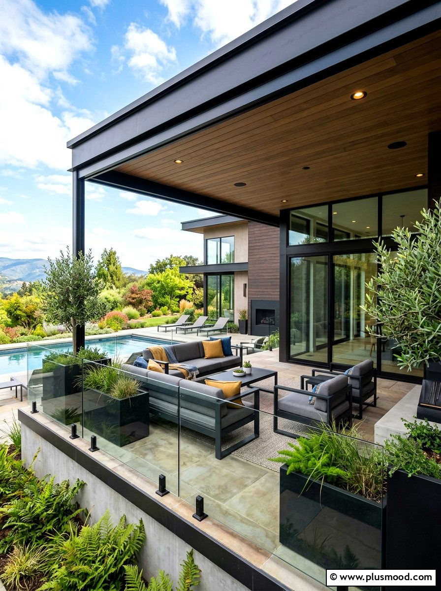 Contemporary glass porch - 25 summer front porch styling ideas