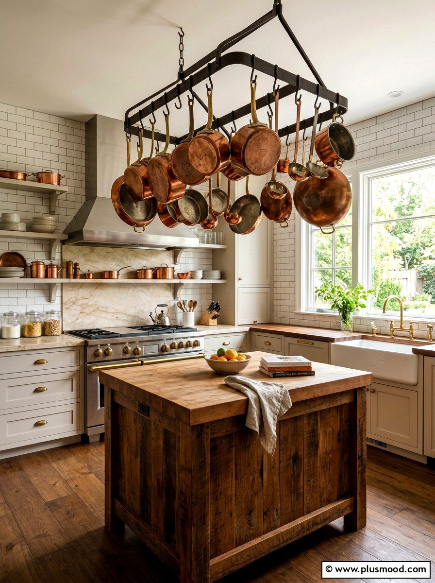 Copper Cookware - 25 summer kitchen refresh ideas