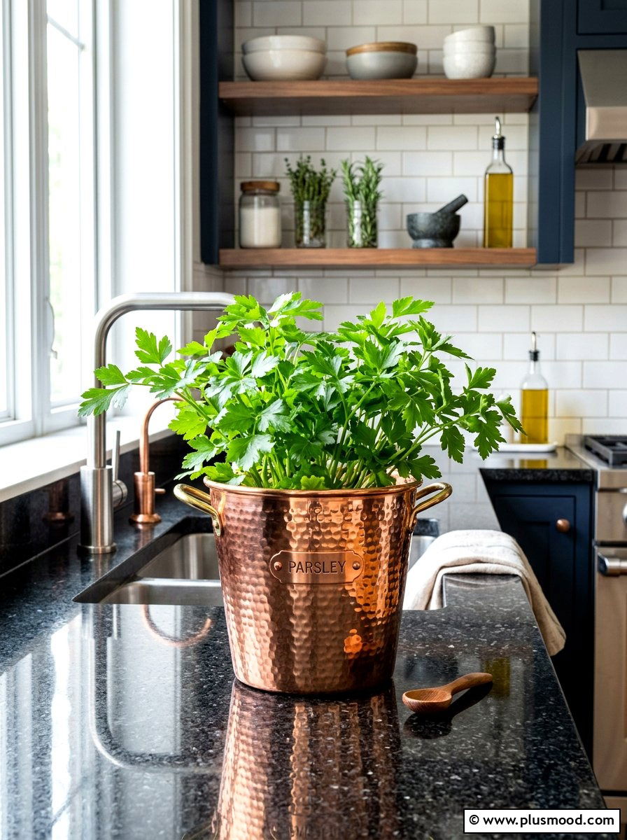 Copper Herb Planter Pot - 25 summer herb planter ideas