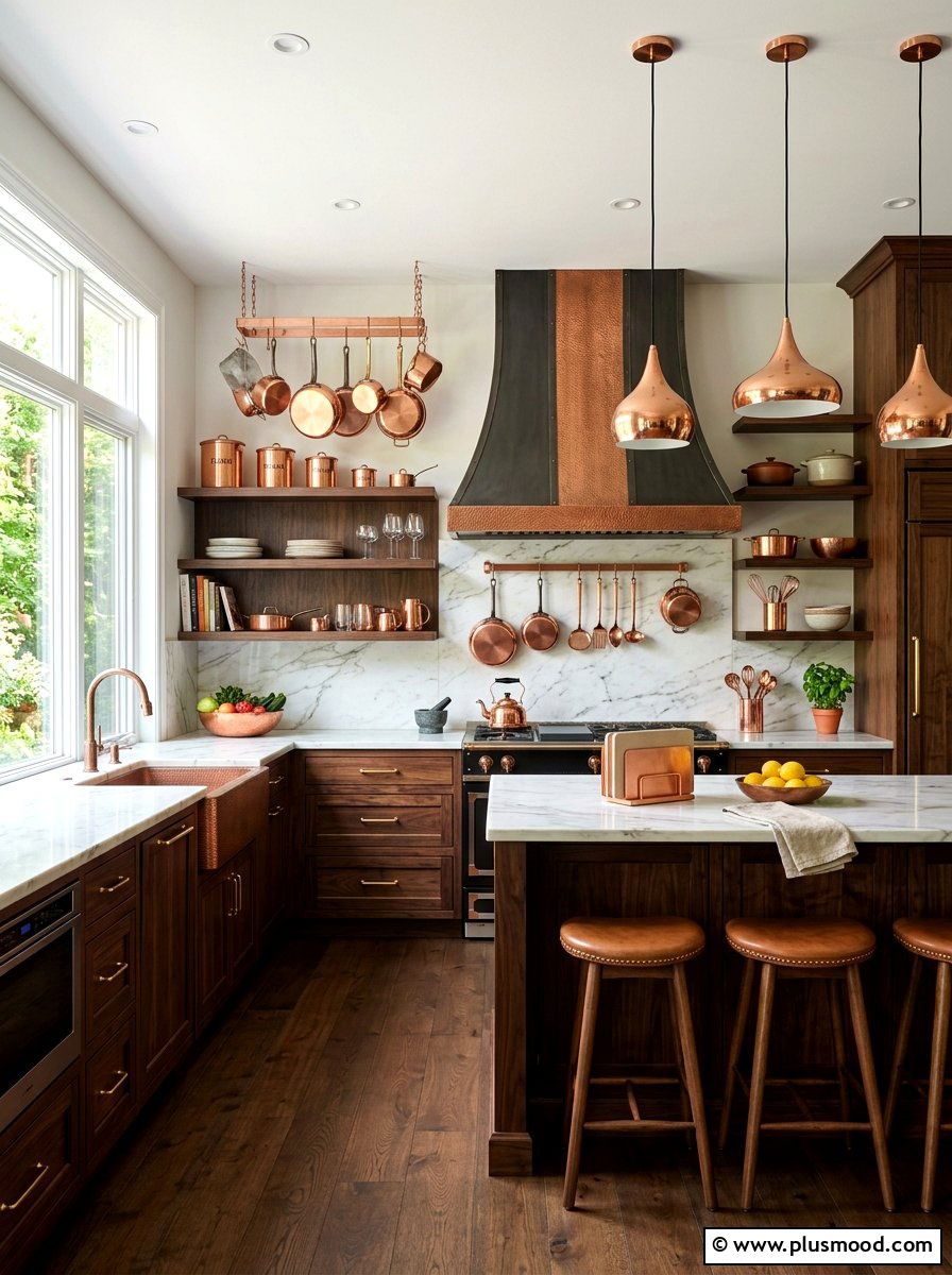 Copper Kitchen Accents - 25 late summer home decor ideas
