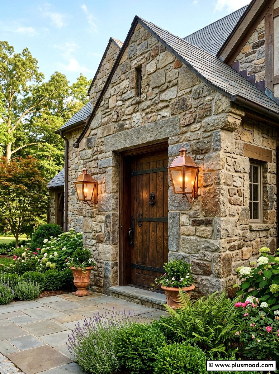 Copper Outdoor Lanterns - 25 summer neutral curb appeal ideas