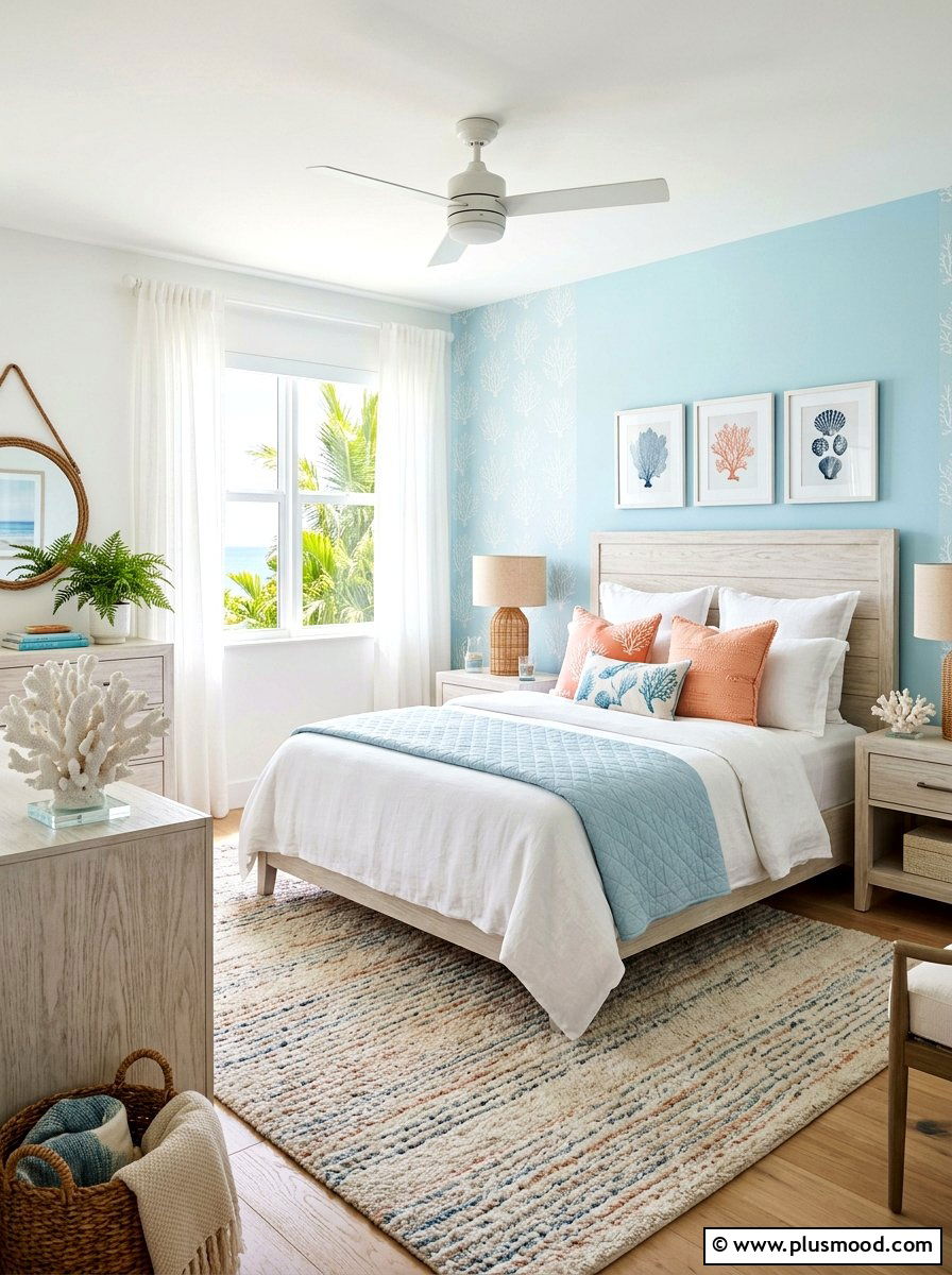 Coral Reef Decor - 25 summer tropical bedroom ideas