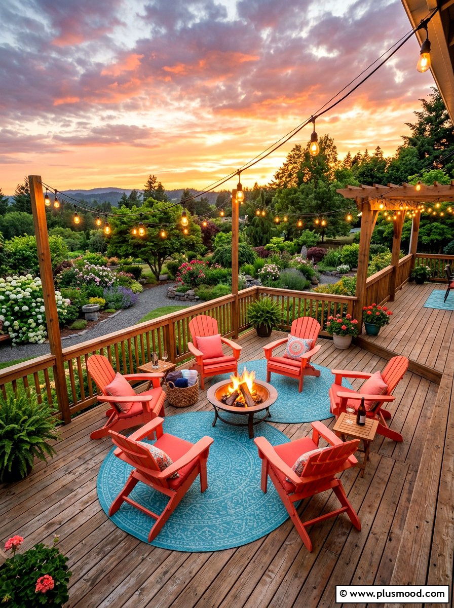 Coral and aqua outdoor deck - 25 summer coral and aqua decor ideas