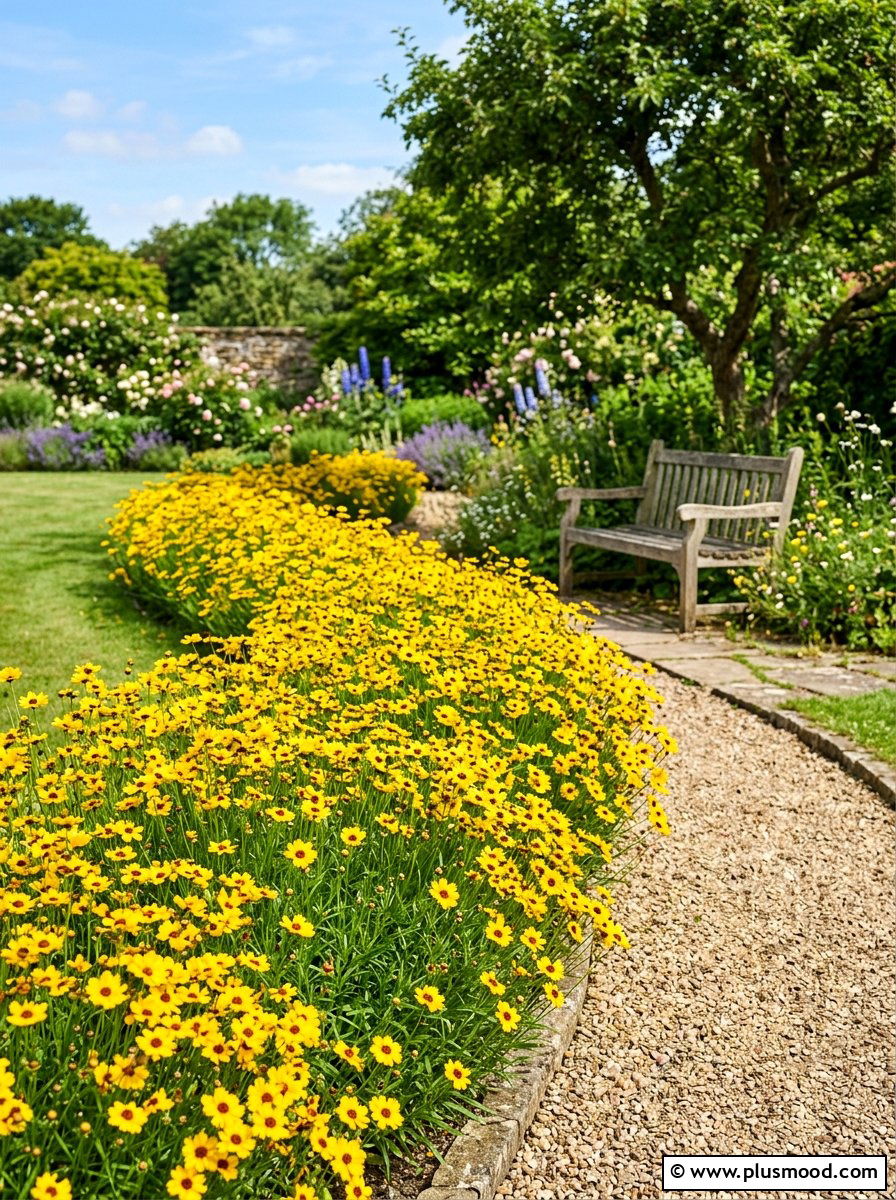 Coreopsis Border - 25 summer cutting garden ideas