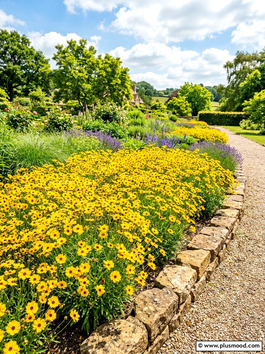 Coreopsis Sunny Border - 25 summer pollinator garden ideas
