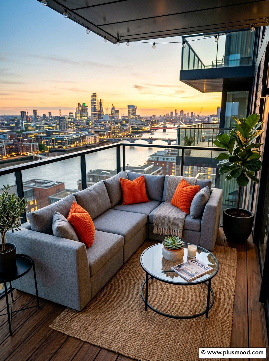 Corner Balcony Sofa - 25 summer cozy balcony ideas