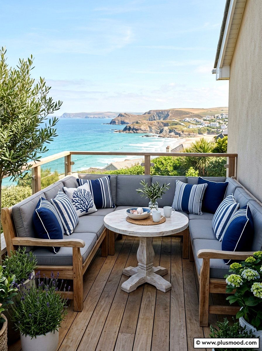 Corner Bench Seating - 25 summer balcony breakfast nook ideas