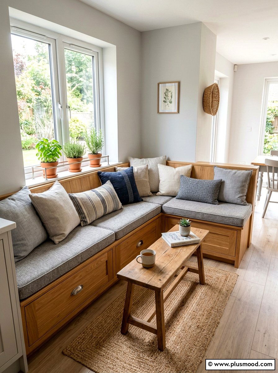 Corner Bench Storage Reading Nook - 25 summer balcony reading corner ideas