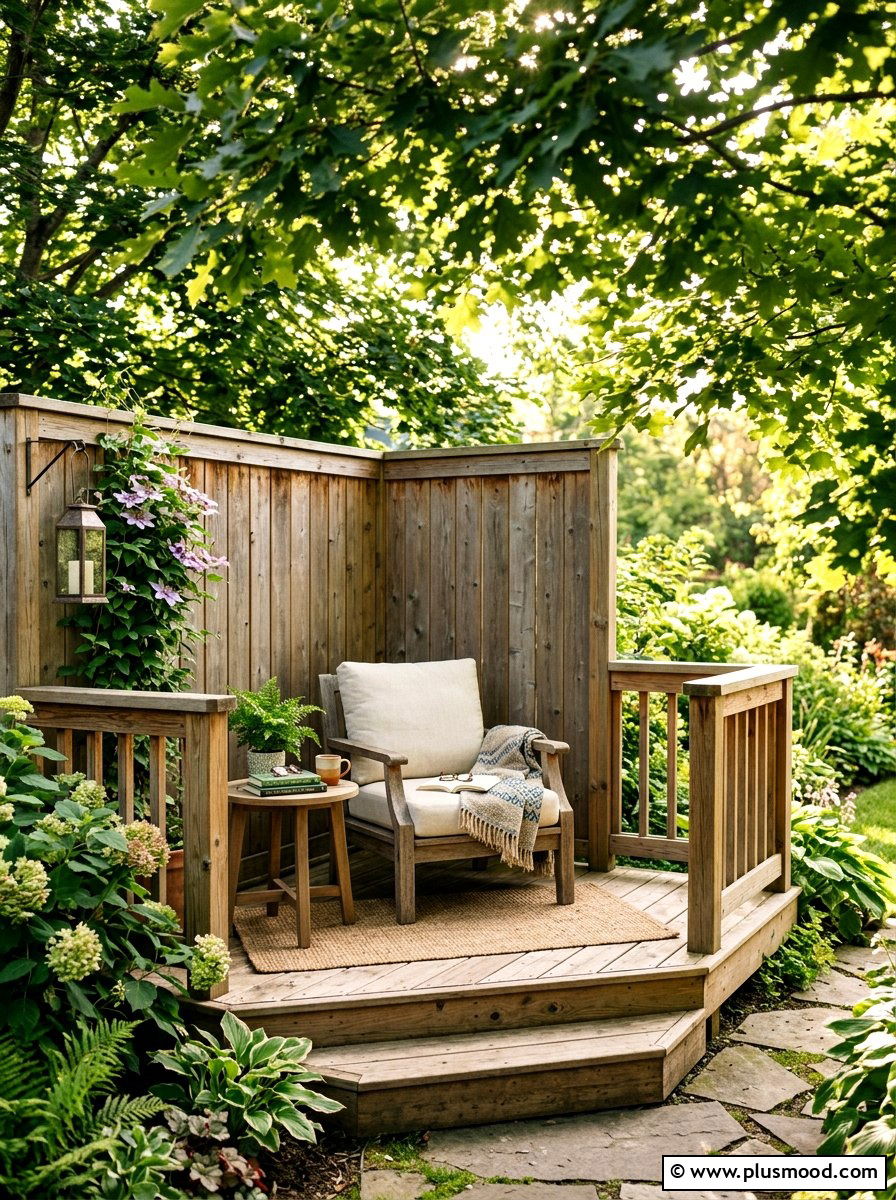 Corner Deck Design - 25 small backyard ideas with deck
