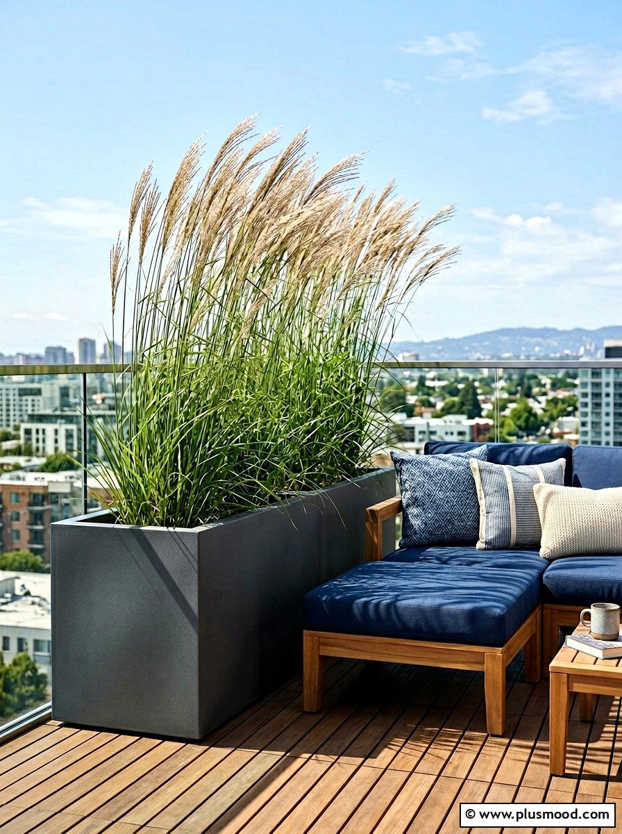 Corner Floor Planter - 25 summer balcony planter ideas