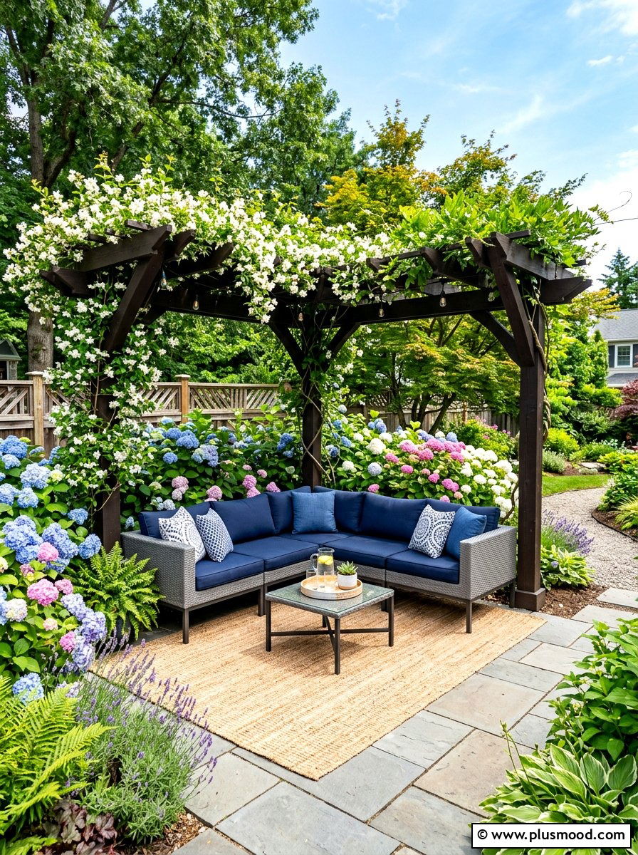 Corner Garden Pergola - 25 summer backyard reading nook ideas