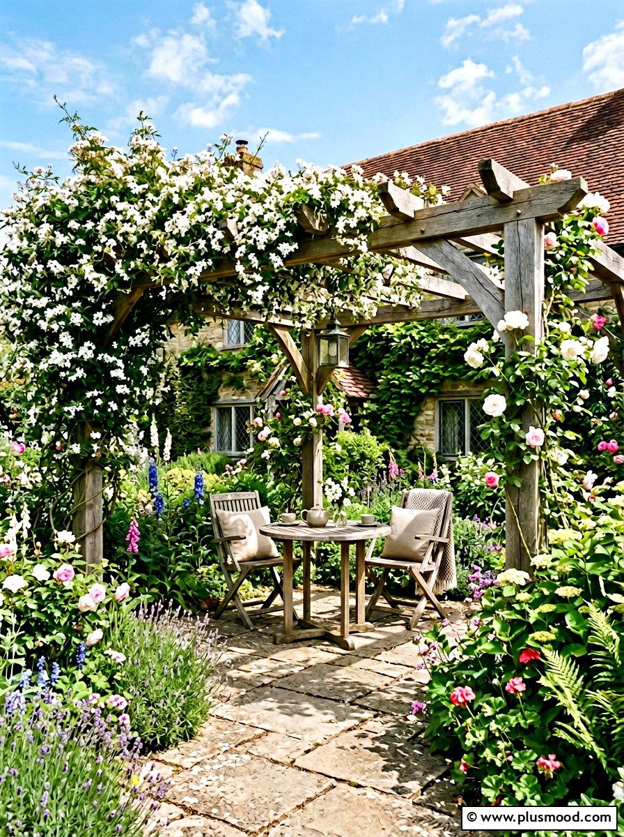 Corner Pergola - 25 small backyard ideas with shade