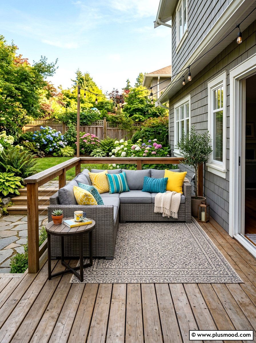 Corner Sectional For Small Decks - 25 summer small deck ideas for summer