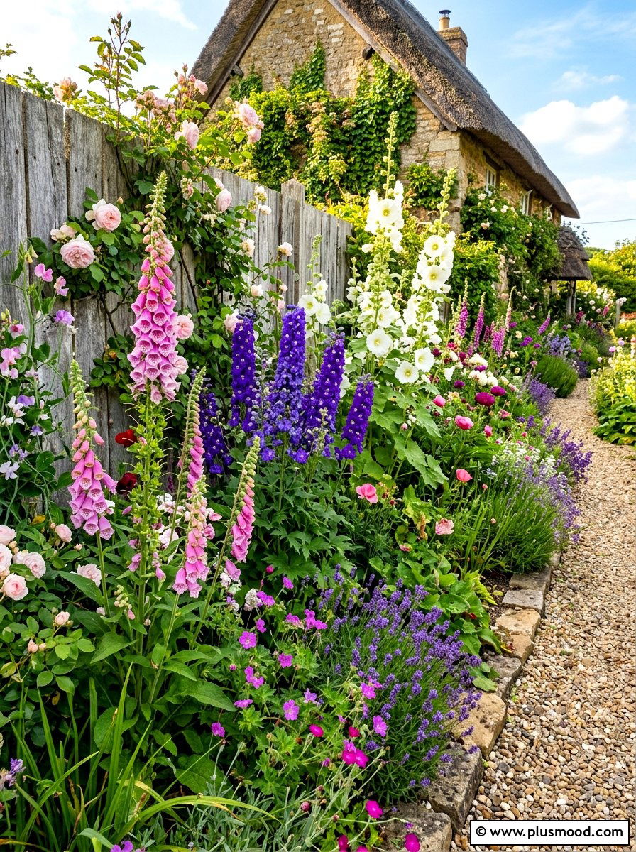 Cottage Garden Flower Bed - 25 summer backyard flower bed ideas