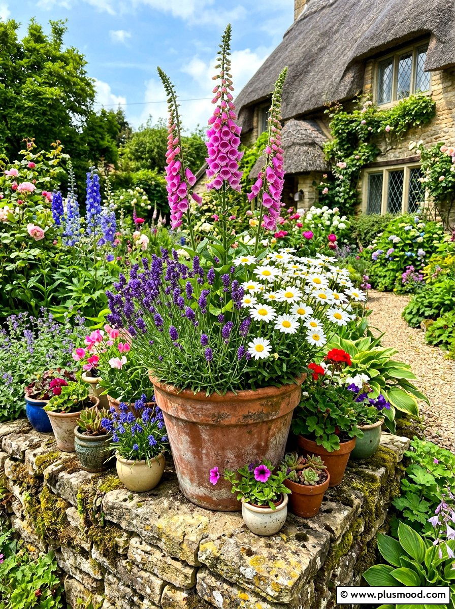 Cottage Garden Flower Pot - 25 summer planter ideas