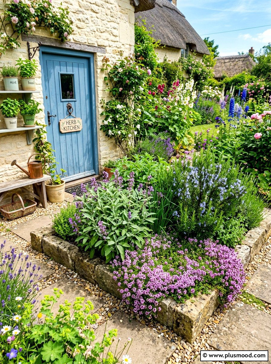 Cottage Garden Herb Kitchen - 25 summer cottage garden ideas