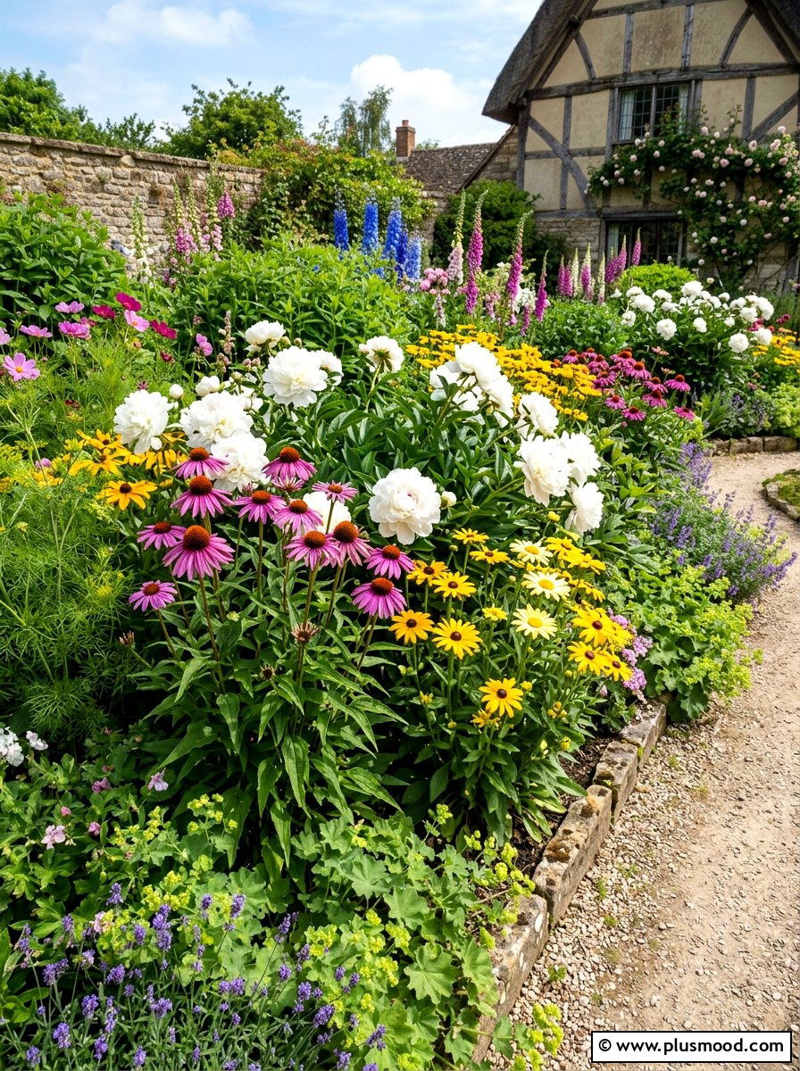 Cottage Garden Perennial Bed - 25 summer cottage garden ideas