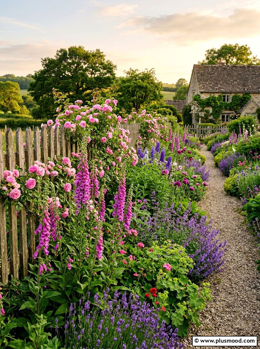 Cottage Garden Perennial Flower Border - 25 summer flower bed border ideas