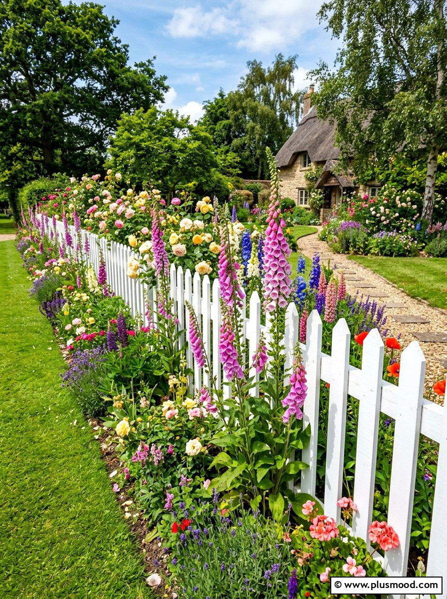 Cottage Garden Picket Fence - 25 summer cottage garden ideas