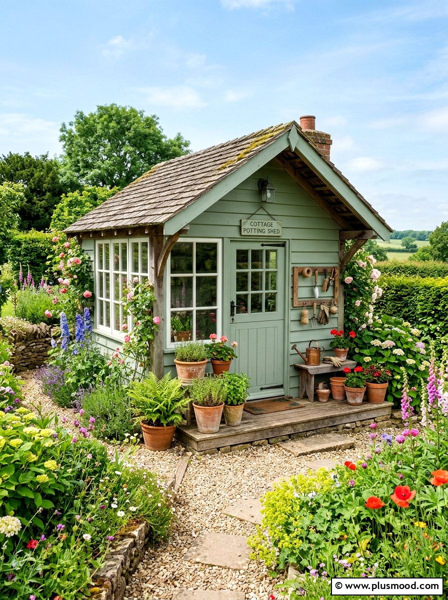 Cottage Garden Potting Shed - 25 summer cottage garden ideas