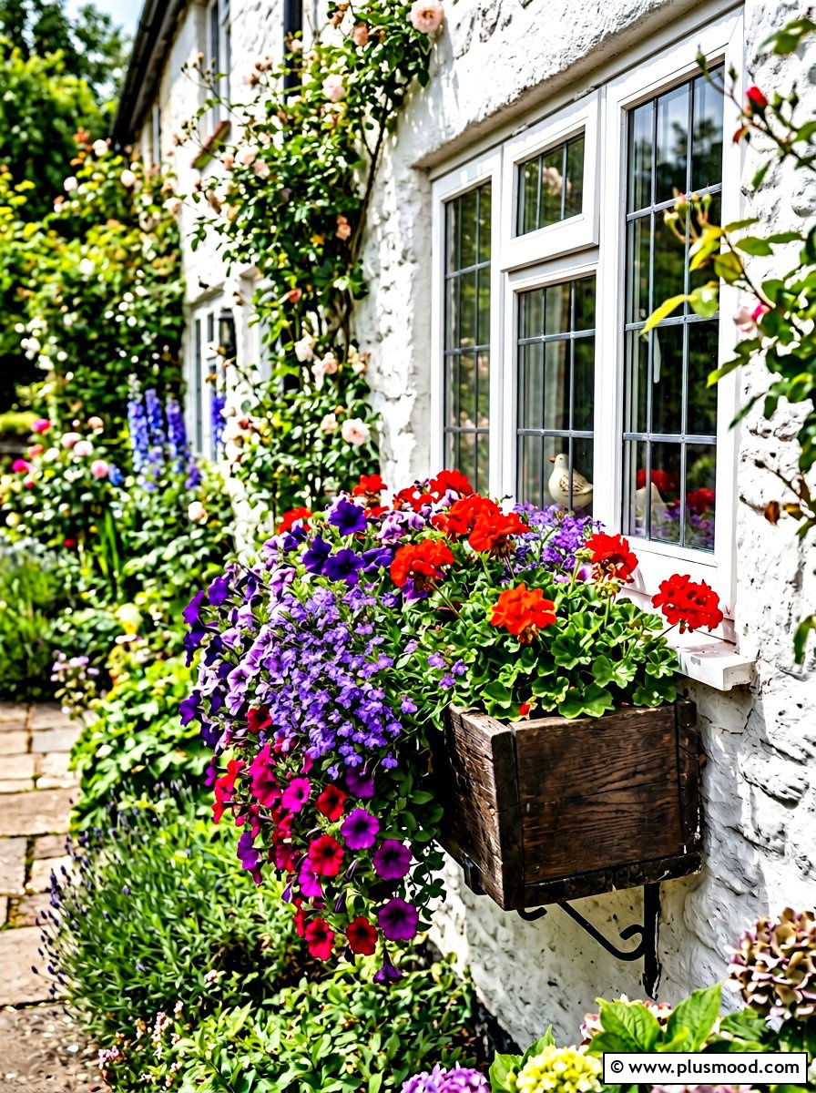 Cottage Garden Window Box - 25 summer cottage garden ideas