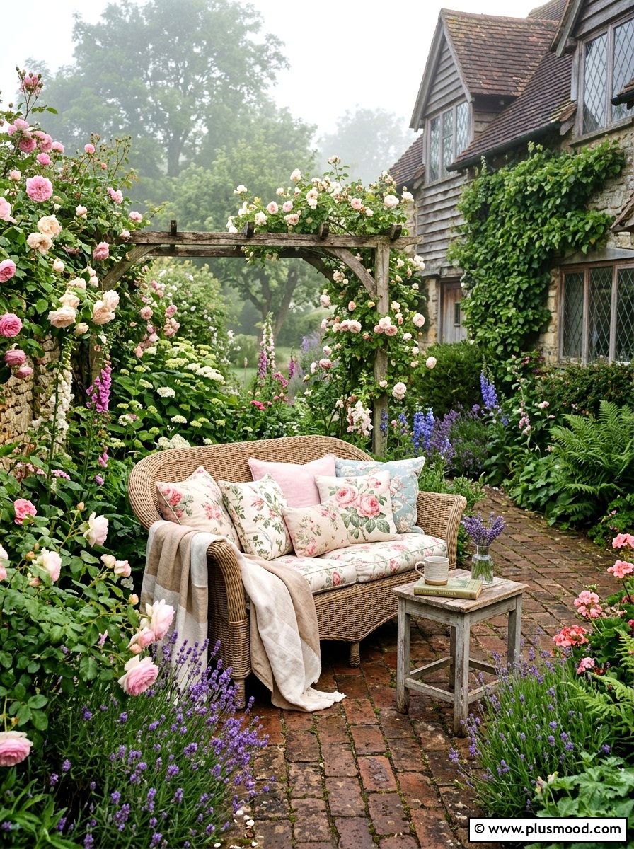 Cottage Style Small Backyard Seating - 25 small backyard ideas with outdoor sofa
