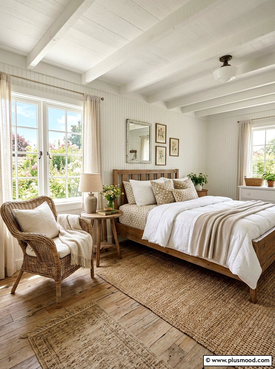 Cottage White Bedroom - 25 white summer bedroom ideas