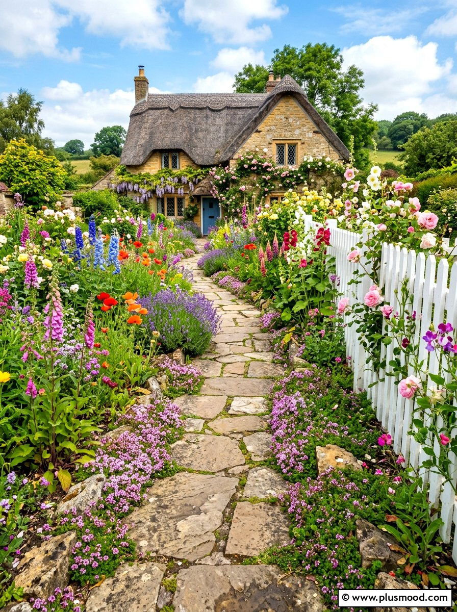Cottage garden path - 25 summer backyard oasis ideas